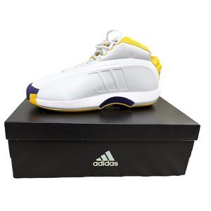 Adidas Crazy 1 Basketball Shoes US Men's Size 13 In White/Gold/Purple (GY8947)
